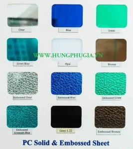 Tấm Lợp Lấy Sáng Polycarbonate Đặc Ruột Malaysia