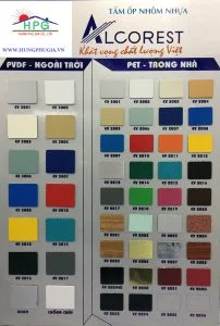 Tấm Ốp Nhôm Nhựa Aluminium Alcorest – Ngoài Trời PVDF