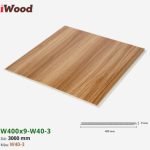 Tấm ván nhựa ốp tường giả vân gỗ Iwood màu w40-3