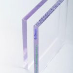 Tấm lợp lấy sáng Polycarbonate đặc ruột dày 6mm màu trắng trong
