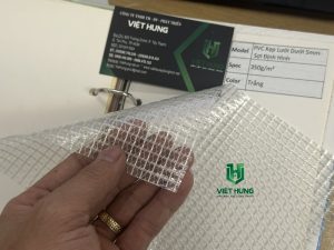 Màng Nhựa PVC Ô Lưới 5mm Sợi Polyester