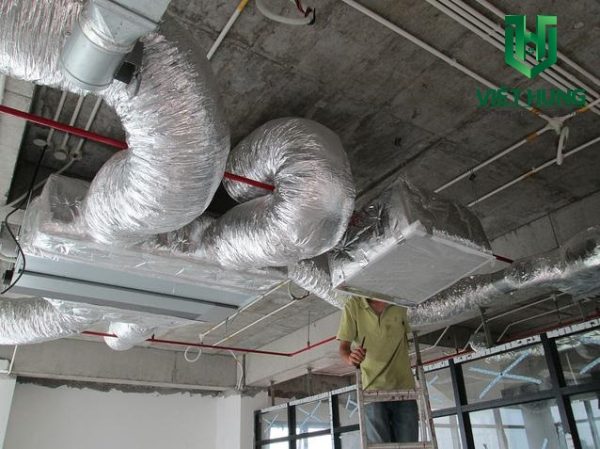 Ứng dụng của ống gió mềm bảo ôn cách nhiệt đường ống máy lạnh