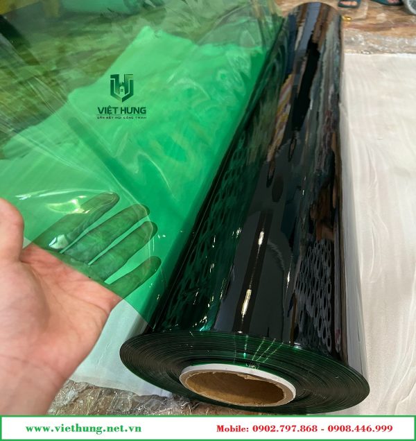 Màng nhựa pvc xanh lá cây dày 0.3mm giá rẻ